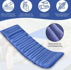 Hikr® Slaapmat 10cm+ Dikte - Comfortabel Luchtmatras - Zelfopblazend Met De Voet - TPU+40D Nylon - Slaapmatje Eenpersoons En Uit Te Breiden Tot Tweepersoons - Slaapmat Met Ingebouwde Pomp -Buitenkampeer Winkel 1200x1172 1