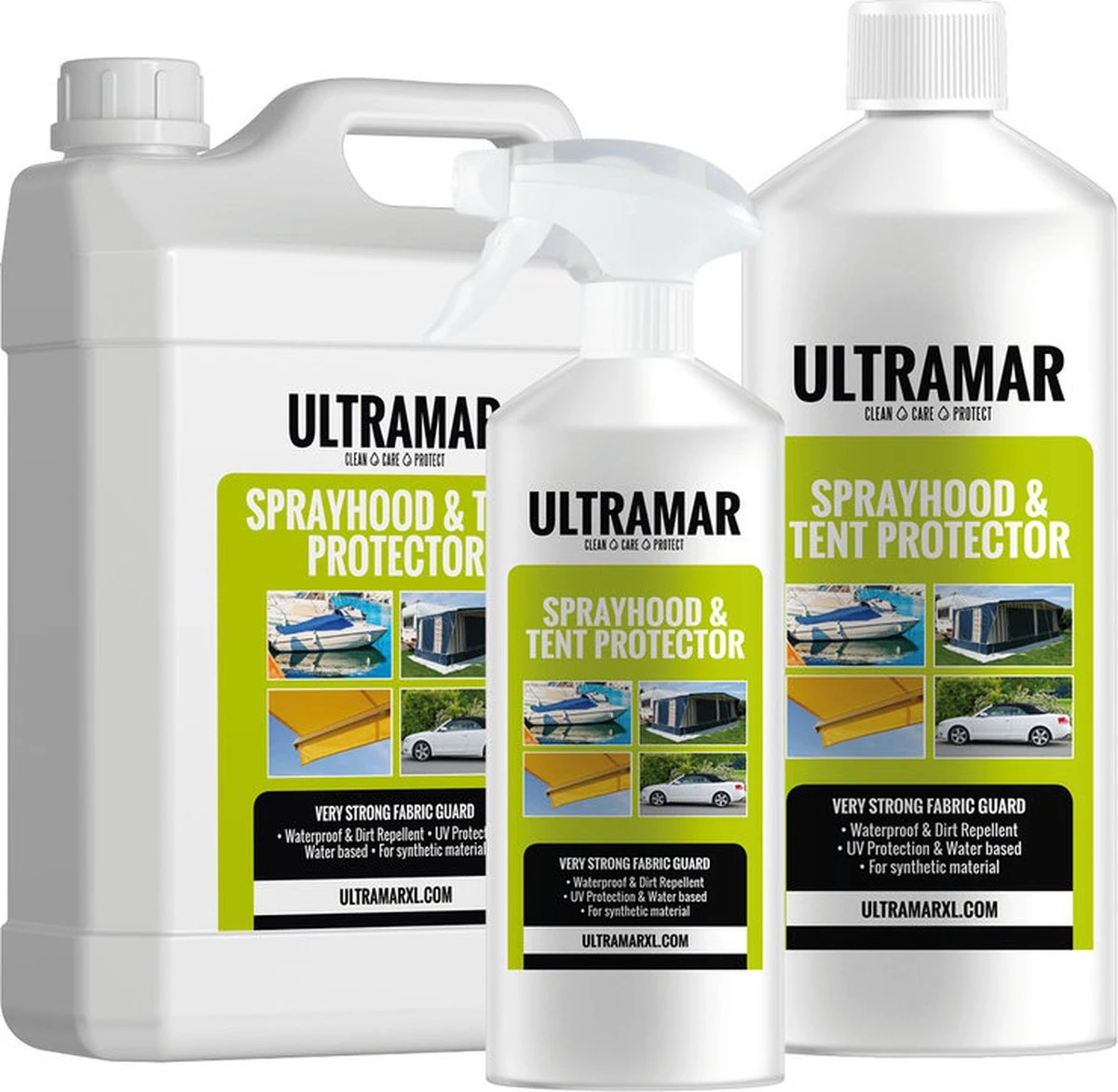 Ultramar - Sprayhood & Tent Protector 2,5L - Impregneermiddel Voor Bootkap, Tent, Cabriodak - Maakt Waterdicht En Geeft Extra Bescherming 8 Ultramar - Sprayhood & Tent Protector 2,5L - Impregneermiddel Voor Bootkap, Tent, Cabriodak - Maakt Waterdicht En Geeft Extra Bescherming - Afbeelding 6