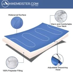 HikeMeister ® Mummy Slaapzak Kamperen Blauw Ca. 220 X 75 Cm Met Draagtas -Buitenkampeer Winkel 1200x1177 1
