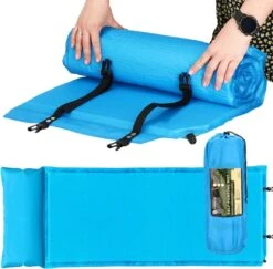 Springos Slaapmat | Zelfopblazend | 186 Cm | Inclusief Hoes & Hoofdkussen | Lichtblauw -Buitenkampeer Winkel 1200x1180 5