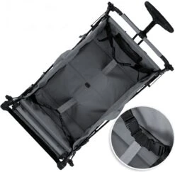 Rijoka Luxe Opvouwbare Bolderkar/Bolderwagen | Met Dakje En Draagtas | Grijs -Buitenkampeer Winkel 1200x1182 19