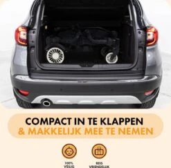 Deryan Luxe Sandy Bolderkar - Duo Buggy - Tandem Buggy - Opvouwbaar - Inklapbare Bolderwagen - Duo Kinderwagen - Zwart -Buitenkampeer Winkel 1200x1182 21