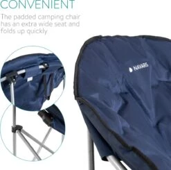 Navaris Klapstoel Met Draagtas - Campingstoel - Draagbare Stoel Voor Kamperen, Festivals En Vissen - Strandstoel - Inklapbaar - Donkerblauw 10 Navaris Klapstoel Met Draagtas - Campingstoel - Draagbare Stoel Voor Kamperen, Festivals En Vissen - Strandstoel - Inklapbaar - Donkerblauw -Buitenkampeer Winkel 1200x1188