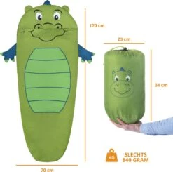 Dutch Mountains Kinderslaapzak Nijlpaard - 170 X 70cm Polyester - Zacht Lichtgewicht – Opberghoes -Buitenkampeer Winkel 1200x1190 4