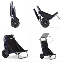 Relaxdays Strandkar Opvouwbaar - Strandstoel Met Zonnedak - Strand Stoel Op Wielen -Buitenkampeer Winkel 1200x1198 10