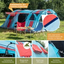 Skandika Gotland Tunneltent Voor 6 Personen, Grote Familietent In Racing-design, Ingenaaide Tentbodem, Waterdicht, 5000 Mm Waterkolom, Slaapcabine Met Scheidingswand, Muggennet (let Op, Komt Met Kleurfouten) 13 Skandika Gotland Tunneltent Voor 6 Personen, Grote Familietent In Racing-design, Ingenaaide Tentbodem, Waterdicht, 5000 Mm Waterkolom, Slaapcabine Met Scheidingswand, Muggennet (let Op, Komt Met Kleurfouten) -Buitenkampeer Winkel 1200x1200 106