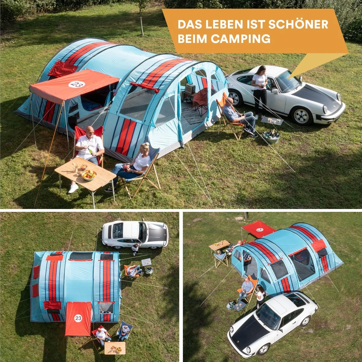 Skandika Gotland Tunneltent Voor 6 Personen, Grote Familietent In Racing-design, Ingenaaide Tentbodem, Waterdicht, 5000 Mm Waterkolom, Slaapcabine Met Scheidingswand, Muggennet (let Op, Komt Met Kleurfouten) 7 Skandika Gotland Tunneltent Voor 6 Personen, Grote Familietent In Racing-design, Ingenaaide Tentbodem, Waterdicht, 5000 Mm Waterkolom, Slaapcabine Met Scheidingswand, Muggennet (let Op, Komt Met Kleurfouten) - Afbeelding 5