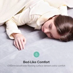 Sable Luxe Queen Size 2 Persoons Luchtmatras Met Ingebouwd Kussen, Opblaasbaar Luchtbed Met Ingebouwde Elektrische Pomp Voor Kamperen, Reizen Of Overnachtende Gasten Of Festival -Buitenkampeer Winkel 1200x1200 1093