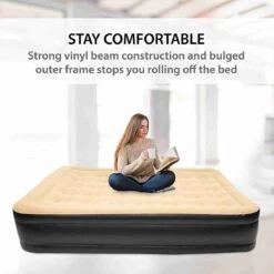 Merkloos Avenli 88030 Hoog Verhoogd Gevlokt Luchtbed | Queensize | Ingebouwde Pompen | Snelle En Gemakkelijke Inflatie -Buitenkampeer Winkel 1200x1200 1113