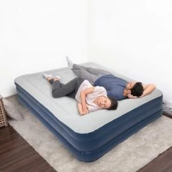 LifeGoods Luchtbed - 2 Persoons - Met Ingebouwde Pomp - Incl. Draagtas En Reparatiekit -Buitenkampeer Winkel 1200x1200 1172