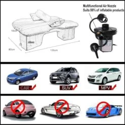 Merkloos Auto Reizen Opblaasbare Matras Luchtbed Camping Universele SUV Achterbank Couch (Grijs) -Buitenkampeer Winkel 1200x1200 1226