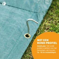 Stalen Haringen Set Van 50st. - Premium Staal - Grondanker - Tent Haring - Grondhaken - Tent Spijker - 20cm Lang - 3cm Haak - 3,5mm Premium Dikte Tentharing - Groots® -Buitenkampeer Winkel 1200x1200 1289