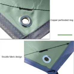 Merkloos TDR - Outdoor Draagbaar Zonnescherm Met Opbergtas - Waterdicht - Tarps Voor Kamperen 300 *300cm - 3-4 Personen -Leger Groen -Buitenkampeer Winkel 1200x1200 1342