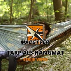 MacGyver® ‘3-in-1’ Tent | Tarp – Schaduwdoek – Hangmat | Strandtent | Outdoor-tent | Shelter | Vistent | 280 X 280 Cm | Camouflage | Waterdicht | Lichtgewicht -Buitenkampeer Winkel 1200x1200 1378