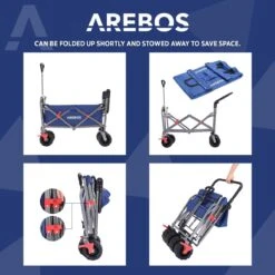 AREBOS Handkar | Transportwagen | Apparatuurwagen | Opvouwbaar | Duwstang| Blauw 20 AREBOS Handkar | Transportwagen | Apparatuurwagen | Opvouwbaar | Duwstang| Blauw -Buitenkampeer Winkel 1200x1200 1409