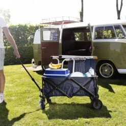 Campart Bolderkar HC-0910 - Opvouwbaar - Bolderwagen Met Stevig Harmonicaframe - Inclusief Opbergtas En Bodemplaat - Blauw -Buitenkampeer Winkel 1200x1200 1450