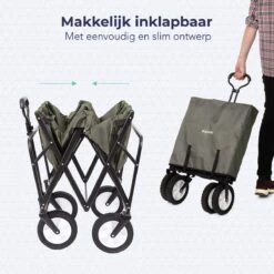 LifeGoods Bolderkar - Opvouwbaar - Draaibare Wielen - 2 Standen - 70KG Draagkracht - Groen 13 LifeGoods Bolderkar - Opvouwbaar - Draaibare Wielen - 2 Standen - 70KG Draagkracht - Groen -Buitenkampeer Winkel 1200x1200 1452
