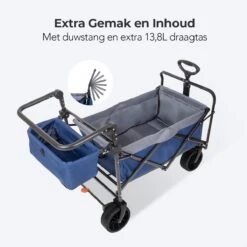 LifeGoods Bolderkar - Opvouwbaar - Tot 120KG - 103L - Extra Draagtas En Duwstang - Wasbaar Polyester - 98x45cm - Blauw/Grijs 15 LifeGoods Bolderkar - Opvouwbaar - Tot 120KG - 103L - Extra Draagtas En Duwstang - Wasbaar Polyester - 98x45cm - Blauw/Grijs -Buitenkampeer Winkel 1200x1200 1461