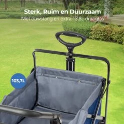 LifeGoods Bolderkar - Opvouwbaar - Tot 120KG - 103L - Extra Draagtas En Duwstang - Wasbaar Polyester - 98x45cm - Blauw/Grijs 21 LifeGoods Bolderkar - Opvouwbaar - Tot 120KG - 103L - Extra Draagtas En Duwstang - Wasbaar Polyester - 98x45cm - Blauw/Grijs -Buitenkampeer Winkel 1200x1200 1467