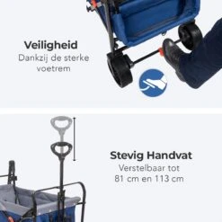LifeGoods Bolderkar - Opvouwbaar - Tot 120KG - 103L - Extra Draagtas En Duwstang - Wasbaar Polyester - 98x45cm - Blauw/Grijs 22 LifeGoods Bolderkar - Opvouwbaar - Tot 120KG - 103L - Extra Draagtas En Duwstang - Wasbaar Polyester - 98x45cm - Blauw/Grijs -Buitenkampeer Winkel 1200x1200 1468