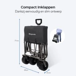 LifeGoods Bolderkar - Opvouwbaar - Tot 80KG - 94L - Wasbaar Polyester - 98x45cm - Zwart/Grijs 19 LifeGoods Bolderkar - Opvouwbaar - Tot 80KG - 94L - Wasbaar Polyester - 98x45cm - Zwart/Grijs -Buitenkampeer Winkel 1200x1200 1504