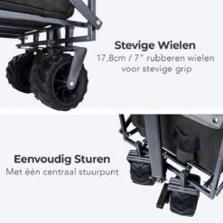 LifeGoods Bolderkar - Opvouwbaar - Tot 80KG - 94L - Wasbaar Polyester - 98x45cm - Zwart/Grijs 22 LifeGoods Bolderkar - Opvouwbaar - Tot 80KG - 94L - Wasbaar Polyester - 98x45cm - Zwart/Grijs -Buitenkampeer Winkel 1200x1200 1507