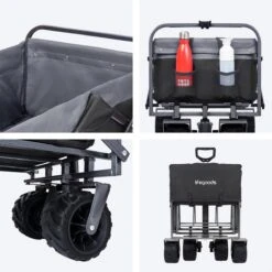 LifeGoods Bolderkar - Opvouwbaar - Tot 80KG - 94L - Wasbaar Polyester - 98x45cm - Zwart/Grijs 23 LifeGoods Bolderkar - Opvouwbaar - Tot 80KG - 94L - Wasbaar Polyester - 98x45cm - Zwart/Grijs -Buitenkampeer Winkel 1200x1200 1508