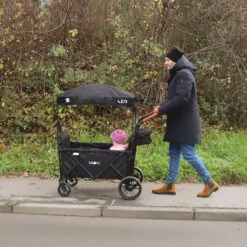 FableKids LEO X2 Lite Opvouwbare Handkar Met Dak Onyx Zwart -Buitenkampeer Winkel 1200x1200 1510