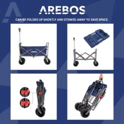 AREBOS Handkar | Transportwagen | Apparatuurwagen | Opvouwbaar | Blauw 21 AREBOS Handkar | Transportwagen | Apparatuurwagen | Opvouwbaar | Blauw -Buitenkampeer Winkel 1200x1200 1533