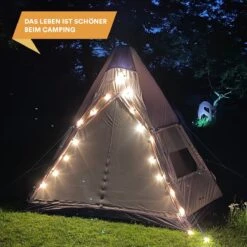Skandika Tipi Kotona Air Opblaasbare Tent – Opblaasbare Tenten - 4 Persoons Tipi Tent – Tenten - Campingtent – Ingenaaide Tentvloer – Muggengaas – 260 Cm Stahoogte – 490 X 370 X 260 (L X B X H) – Outdoor, Camping, Tuin – Luchttent - Kamperen - Beige -Buitenkampeer Winkel 1200x1200 156