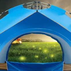 Fish Life Waterdichte Tent - Lichtgewicht Tent - Tent Voor 2-4 Personen - 200*200*140 Cm - Outdoor Camping Tent - Licht Blauw -Buitenkampeer Winkel 1200x1200 211