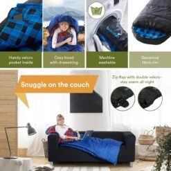 Skandika Dundee Flannel-L Slaapzak – Mummmieslaapzakken – Slaapzakken Volwassen - Maat M – Unisex - Katoen, Luxe Kwaliteit, Dubbele Slaapzak, 3 Seizoenen, Tot -20°C - 220 X 80 Cm - Outdoor Kampeerslaapzak – Ritssluiting Links - Zwart/blauw 10 Skandika Dundee Flannel-L Slaapzak – Mummmieslaapzakken – Slaapzakken Volwassen - Maat M – Unisex - Katoen, Luxe Kwaliteit, Dubbele Slaapzak, 3 Seizoenen, Tot -20°C - 220 X 80 Cm - Outdoor Kampeerslaapzak – Ritssluiting Links - Zwart/blauw -Buitenkampeer Winkel 1200x1200 232