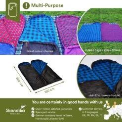 Skandika Dundee Flannel-L Slaapzak – Mummmieslaapzakken – Slaapzakken Volwassen - Maat M – Unisex - Katoen, Luxe Kwaliteit, Dubbele Slaapzak, 3 Seizoenen, Tot -20°C - 220 X 80 Cm - Outdoor Kampeerslaapzak – Ritssluiting Links - Zwart/blauw 13 Skandika Dundee Flannel-L Slaapzak – Mummmieslaapzakken – Slaapzakken Volwassen - Maat M – Unisex - Katoen, Luxe Kwaliteit, Dubbele Slaapzak, 3 Seizoenen, Tot -20°C - 220 X 80 Cm - Outdoor Kampeerslaapzak – Ritssluiting Links - Zwart/blauw -Buitenkampeer Winkel 1200x1200 234