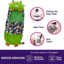 Draak Slaapzak -160 Cms | Kinderslaapzak | Slaapzak Junior | Nappers | Children Sleeping Bag | Kinderen Slaapzak | Super Soft 2 In 1 Fun Pillow &Sleepy For Boys | Draak Slaapzak | Zachte Slaapzak | Knuffel Slaapzak | 2 In 1 Slaapzak | Kinderen -Buitenkampeer Winkel 1200x1200 240
