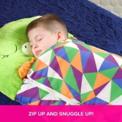 Draak Slaapzak -160 Cms | Kinderslaapzak | Slaapzak Junior | Nappers | Children Sleeping Bag | Kinderen Slaapzak | Super Soft 2 In 1 Fun Pillow &Sleepy For Boys | Draak Slaapzak | Zachte Slaapzak | Knuffel Slaapzak | 2 In 1 Slaapzak | Kinderen -Buitenkampeer Winkel 1200x1200 243