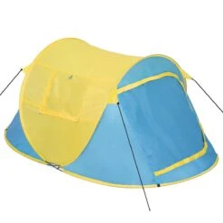 Pop Up Tent Waterkolom 1500 Mm/Cm² - Blauw - 2 Persoons -Buitenkampeer Winkel 1200x1200 26