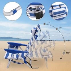 Naqsh Store Strandstoel Met Hoofdkussen, Aluminium, Draagbare Vouwstoel, Campingstoel, Opvouwbaar En Verstelbaar, Zoals Een Rugzak Draagbaar, Buitenstoel, Blauw En Wit Gestreept GCB62BU 17 Naqsh Store Strandstoel Met Hoofdkussen, Aluminium, Draagbare Vouwstoel, Campingstoel, Opvouwbaar En Verstelbaar, Zoals Een Rugzak Draagbaar, Buitenstoel, Blauw En Wit Gestreept GCB62BU -Buitenkampeer Winkel 1200x1200 407