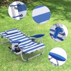 Naqsh Store Strandstoel Met Hoofdkussen, Aluminium, Draagbare Vouwstoel, Campingstoel, Opvouwbaar En Verstelbaar, Zoals Een Rugzak Draagbaar, Buitenstoel, Blauw En Wit Gestreept GCB62BU 19 Naqsh Store Strandstoel Met Hoofdkussen, Aluminium, Draagbare Vouwstoel, Campingstoel, Opvouwbaar En Verstelbaar, Zoals Een Rugzak Draagbaar, Buitenstoel, Blauw En Wit Gestreept GCB62BU -Buitenkampeer Winkel 1200x1200 408