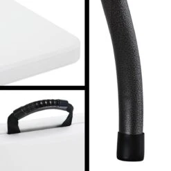 Casaria Tuintafel Opvouwbaar – Met Draaggreep 220x70 Cm – Wit -Buitenkampeer Winkel 1200x1200 452