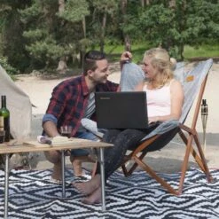 Bo-Camp - Urban Outdoor - Relaxstoel - Bloomsbury - L - Oxford Polyester - Grijs -Buitenkampeer Winkel 1200x1200 457