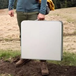 Merkloos Campingtafel - Opklapbaar - 75 X 55 X 70 Cm - Compact - Met Handvat -Buitenkampeer Winkel 1200x1200 464