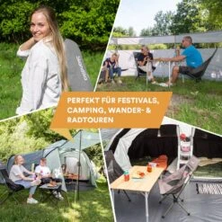 Skandika Campingstoel Compact SET – Campingstoelen – Campingstoel Tot 150 Kg Belastbaar - Kampeerstoel, Visstoel, Kleine Pakmaat, Opvouwbaar, Stabiel, Licht, Comfortabel Gepolsterd – Draagtas Meegeleverd – Vouwstoel – Kampeermeubelen – Grijs -Buitenkampeer Winkel 1200x1200 476