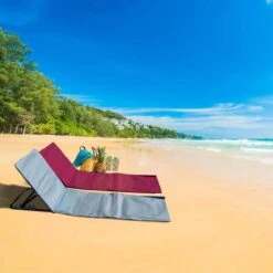 Strandmat Opvouwbaar Met Schouderband - Strandstoel Grijs 145x47x52 -Buitenkampeer Winkel 1200x1200 490