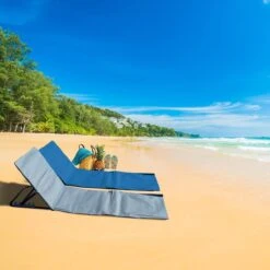 Strandmat Opvouwbaar Met Schouderband - Strandstoel Grijs 145x47x52 -Buitenkampeer Winkel 1200x1200 491
