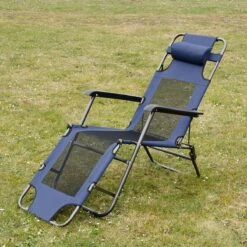 Ligstoel 180x60cm - Opvouwbaar Campingstoel Ligbed Strandstoel Tuinstoel Vouwligstoel Blauw -Buitenkampeer Winkel 1200x1200 527