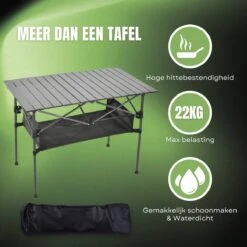 Campingtafel Inklapbaar En Opvouwbaar - Kampeertafel - Lichtgewicht Hittebestendig -Buitenkampeer Winkel 1200x1200 547