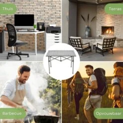 Campingtafel Inklapbaar En Opvouwbaar - Kampeertafel - Lichtgewicht Hittebestendig -Buitenkampeer Winkel 1200x1200 550