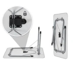 TecTake - Campingtafel - Inklapbaar, Afmetingen 80 X 60 X 68 Cm - 402173 -Buitenkampeer Winkel 1200x1200 557