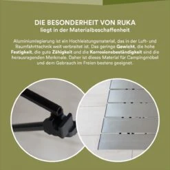 Skandika Ruka S Kleine Campingtafel – Campingtafels - Aluminium Campingtafel, Opvouwbaar, Zeer Licht, Eenvoudig Te Monteren, Stabiele Standaard - Opvouwtafel Voor Kamperen, Tenten Wandelen, Reizen, Thuis, Tuin – Tot Max. 20 Kg. - Grijs -Buitenkampeer Winkel 1200x1200 580