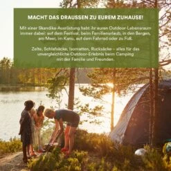 Skandika Nimbus Sleeper 12 Tent – Koepeltenten – 12 Persoons Familietent - Campingtent – Muggengaas – Sleeper Technology (3 Extra Donkere Slaapcabines) – 760 X 630 X 215 Cm (LxBxH) – 5000 Mm Waterkolom – Camping, Tuin – Kamperen – Blauw/wit -Buitenkampeer Winkel 1200x1200 59